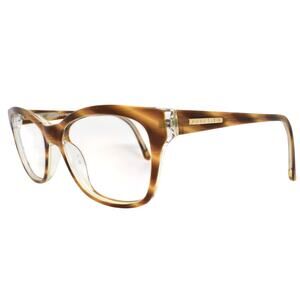 Anne Klein AK5020(236) Butterscotch Horn Crystal 52-16-135mm Eyeglasses - GOOD